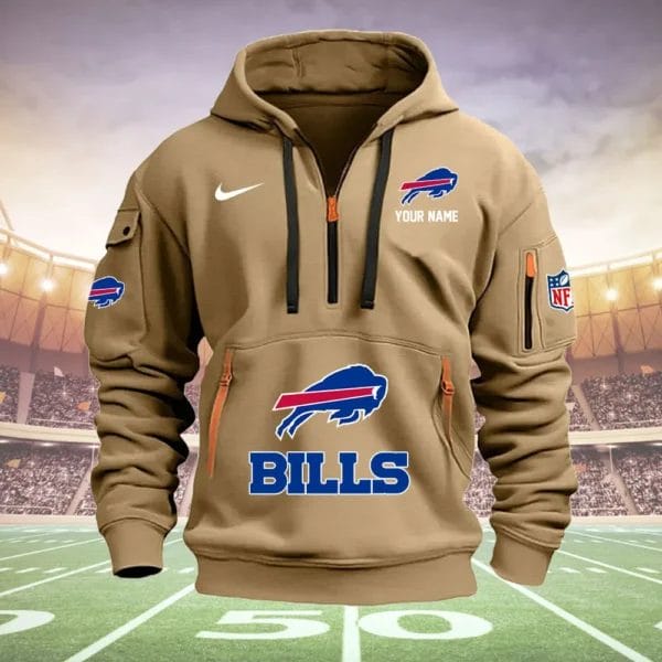 Buffalo Bills New Personalized Quarter Zip Hoodie Limited Edition AMACOQZH000024 - Image 3