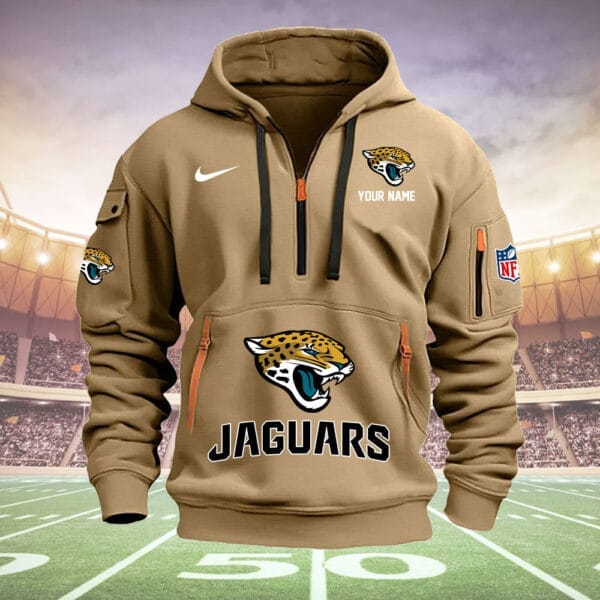 Jacksonville Jaguars New Personalized Quarter Zip Hoodie Limited Edition AMACOQZH000012 - Image 3