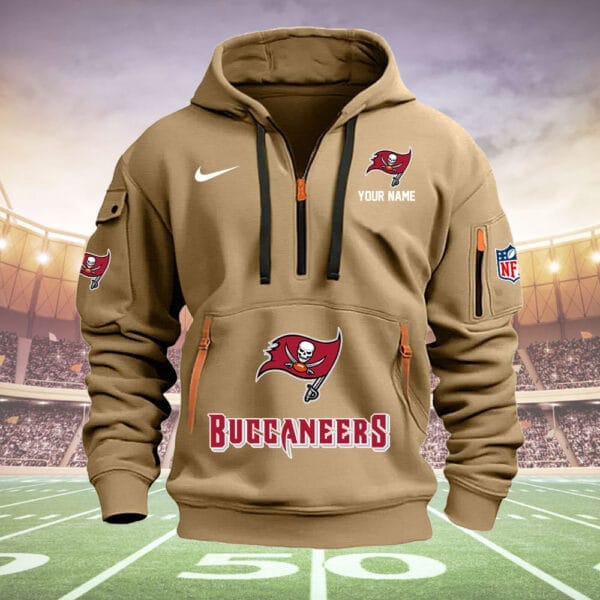 Tampa Bay Buccaneers New Personalized Quarter Zip Hoodie Limited Edition AMACOQZH000007 - Image 3