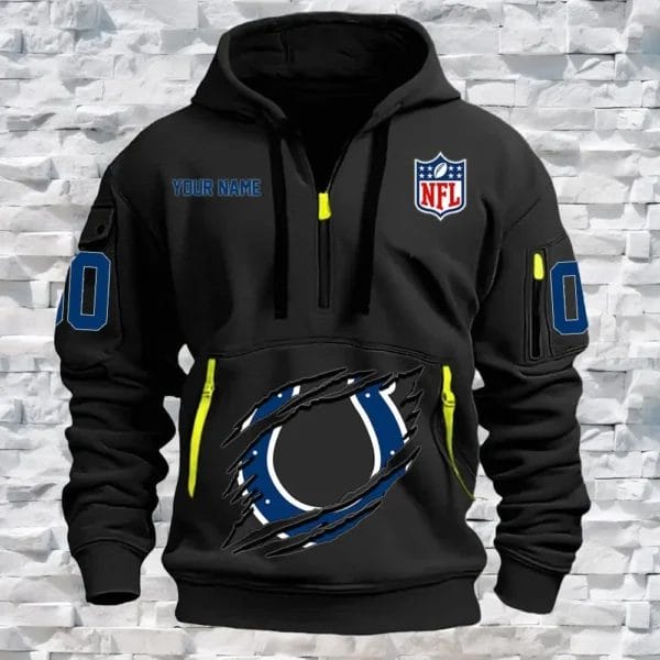 Indianapolis Colts New Personalized Quarter Zip Hoodie Limited Edition AMACO02 - Image 2
