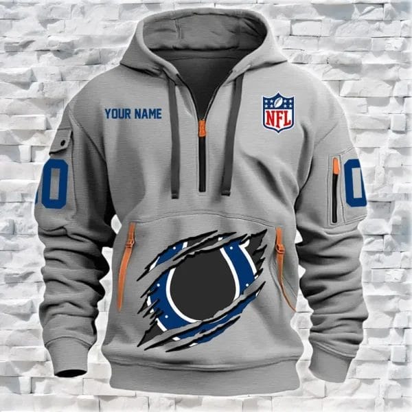 Indianapolis Colts New Personalized Quarter Zip Hoodie Limited Edition AMACO02 - Image 3