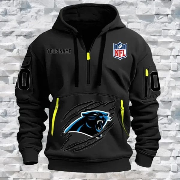 Carolina Panthers New Personalized Quarter Zip Hoodie Limited Edition AMACO001 - Image 2