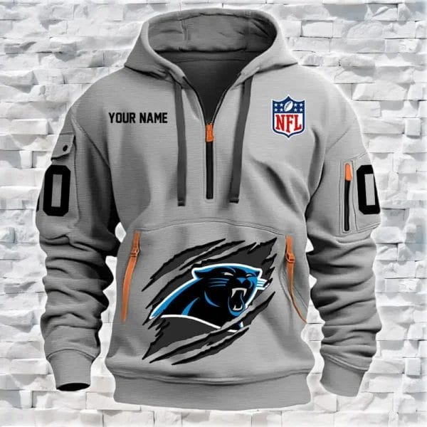 Carolina Panthers New Personalized Quarter Zip Hoodie Limited Edition AMACO001 - Image 3