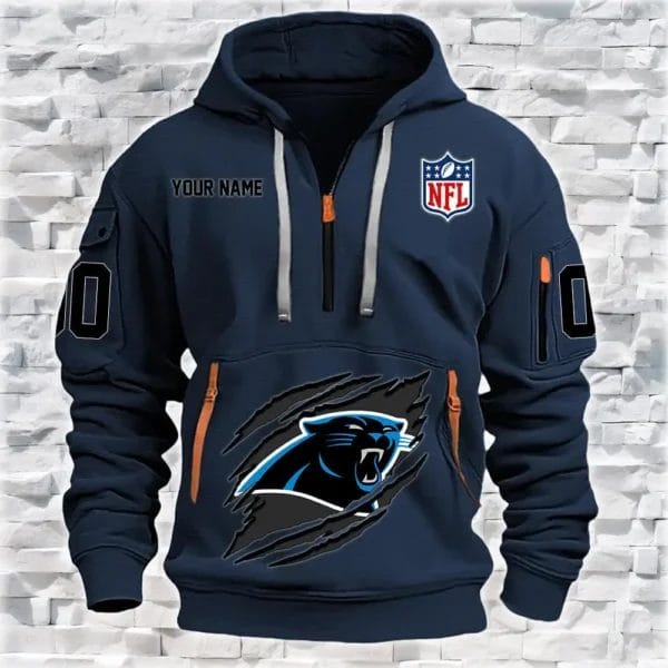 Carolina Panthers New Personalized Quarter Zip Hoodie Limited Edition AMACO001 - Image 4