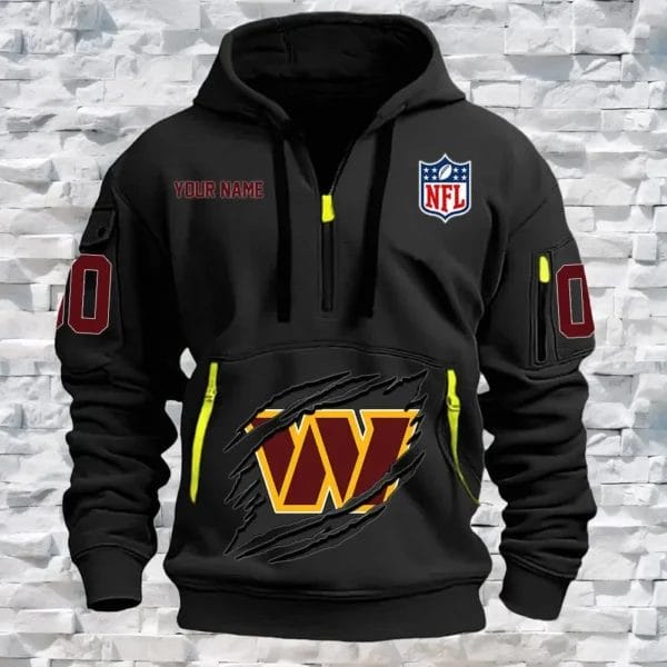 Washington Commanders New Personalized Quarter Zip Hoodie Limited Edition AMACO19 - Image 2
