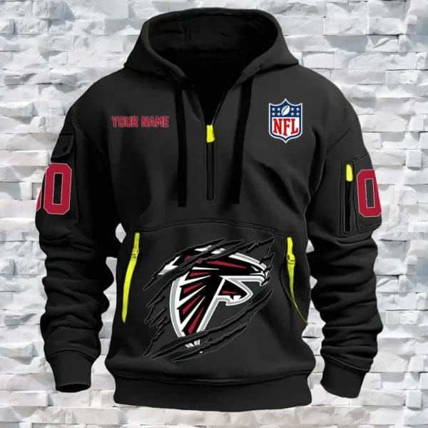 Atlanta Falcons New Personalized Quarter Zip Hoodie Limited Edition AMACO17 - Image 3