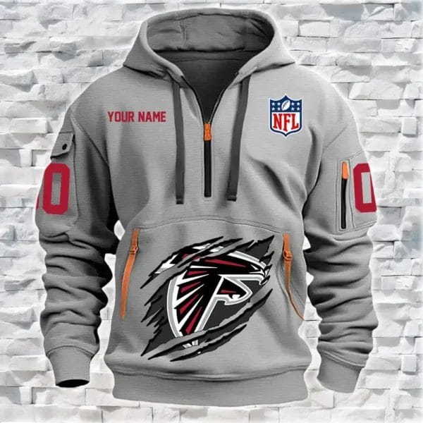 Atlanta Falcons New Personalized Quarter Zip Hoodie Limited Edition AMACO17 - Image 4