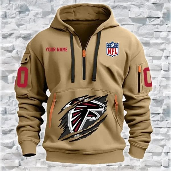 Atlanta Falcons New Personalized Quarter Zip Hoodie Limited Edition AMACO17