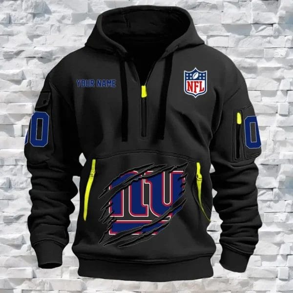 New York Giants New Personalized Quarter Zip Hoodie Limited Edition AMACO23 - Image 2