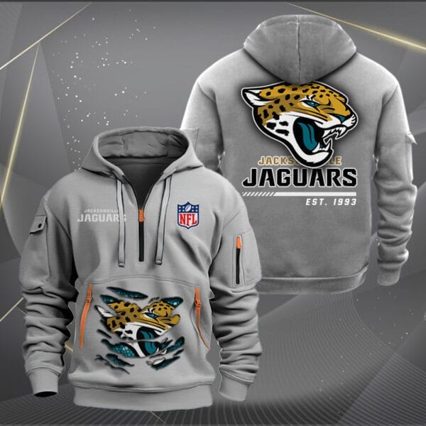 Jacksonville Jaguars New Personalized Quarter Zip Hoodie Limited Edition AMACOQZH000109