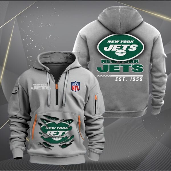 New York Jets New Personalized Quarter Zip Hoodie Limited Edition AMACOQZH000119