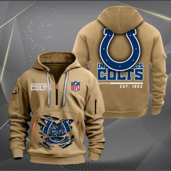 Indianapolis Colts New Personalized Quarter Zip Hoodie Limited Edition AMACOQZH000108 - Image 4
