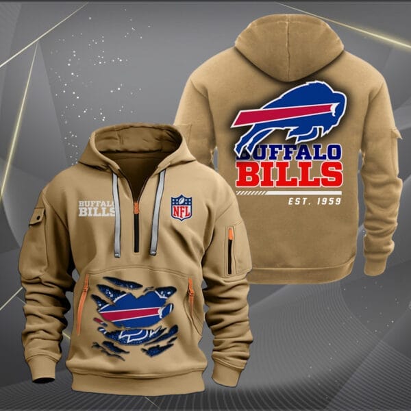 Buffalo Bills New Personalized Quarter Zip Hoodie Limited Edition AMACOQZH000098 - Image 4