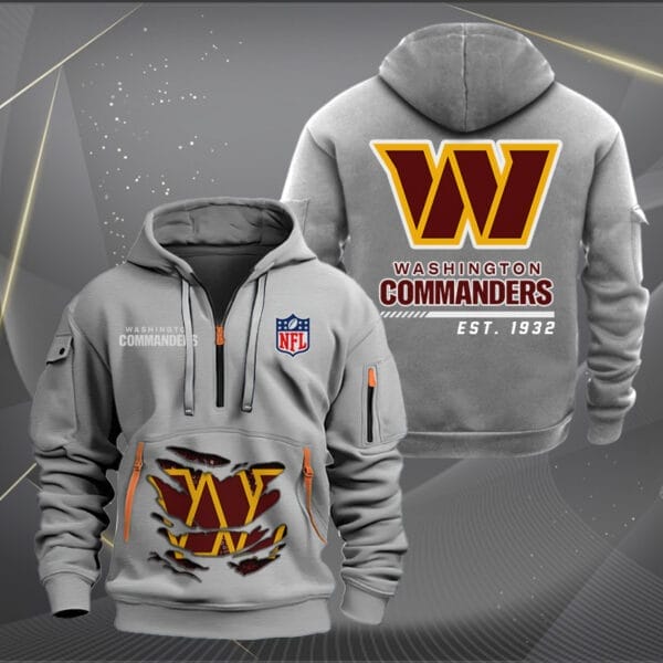 Washington Commanders New Personalized Quarter Zip Hoodie Limited Edition AMACOQZH000126