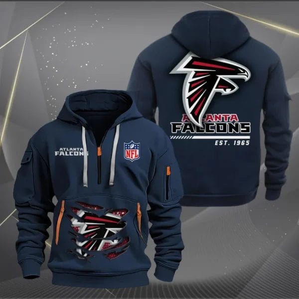 Atlanta Falcons New Personalized Quarter Zip Hoodie Limited Edition AMACOQZH000096 - Image 2