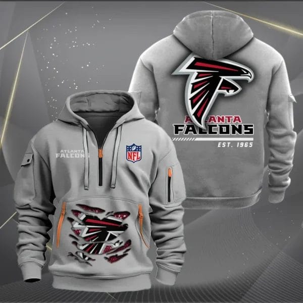 Atlanta Falcons New Personalized Quarter Zip Hoodie Limited Edition AMACOQZH000096 - Image 3