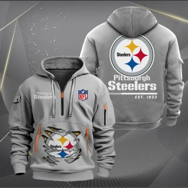 Pittsburgh Steelers New Personalized Quarter Zip Hoodie Limited Edition AMACOQZH000121 - Image 3