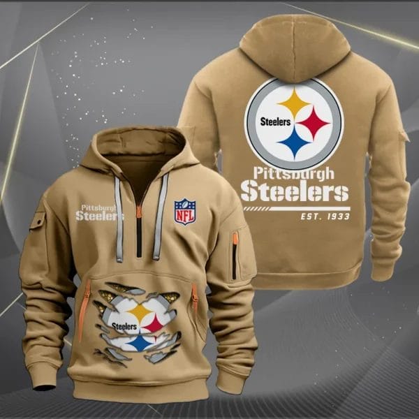 Pittsburgh Steelers New Personalized Quarter Zip Hoodie Limited Edition AMACOQZH000121 - Image 4