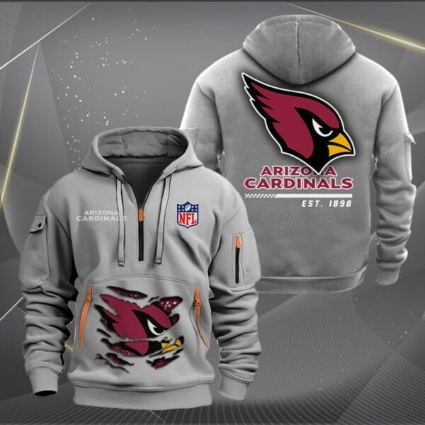 Arizona Cardinals New Personalized Quarter Zip Hoodie Limited Edition AMACOQZH000095 - Image 3