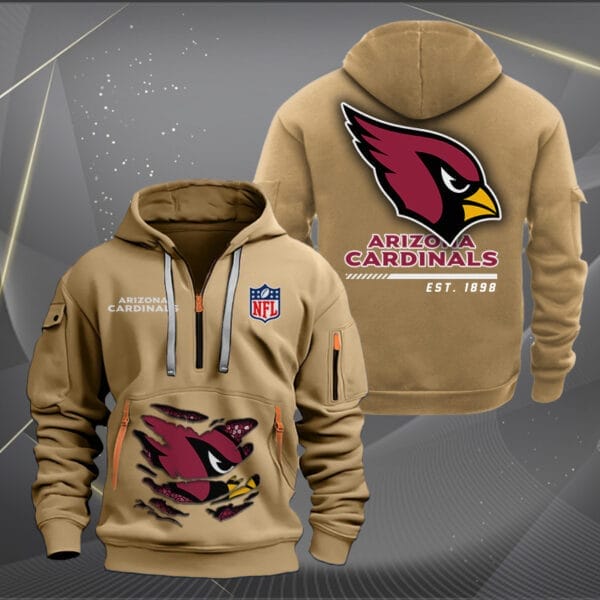 Arizona Cardinals New Personalized Quarter Zip Hoodie Limited Edition AMACOQZH000095 - Image 4
