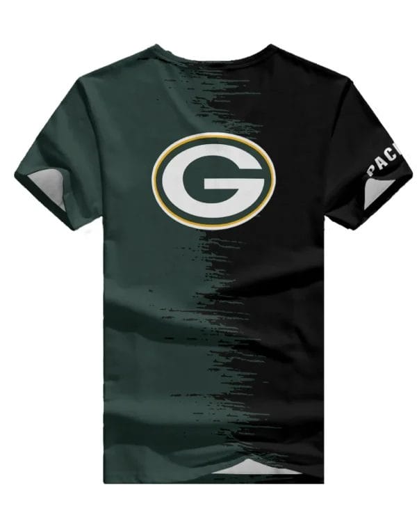 Green Bay Packers Summer V-neck Women T-shirt BG24 - Image 3
