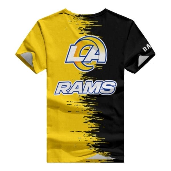 Los Angeles Rams Summer V-neck Women T-shirt BG10 - Image 2