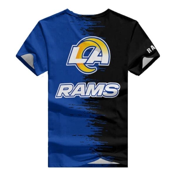 Los Angeles Rams Summer V-neck Women T-shirt BG10 - Image 6