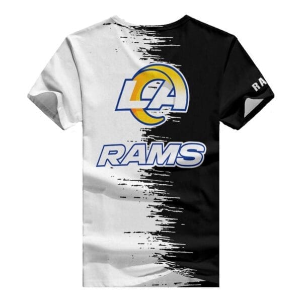 Los Angeles Rams Summer V-neck Women T-shirt BG10 - Image 5