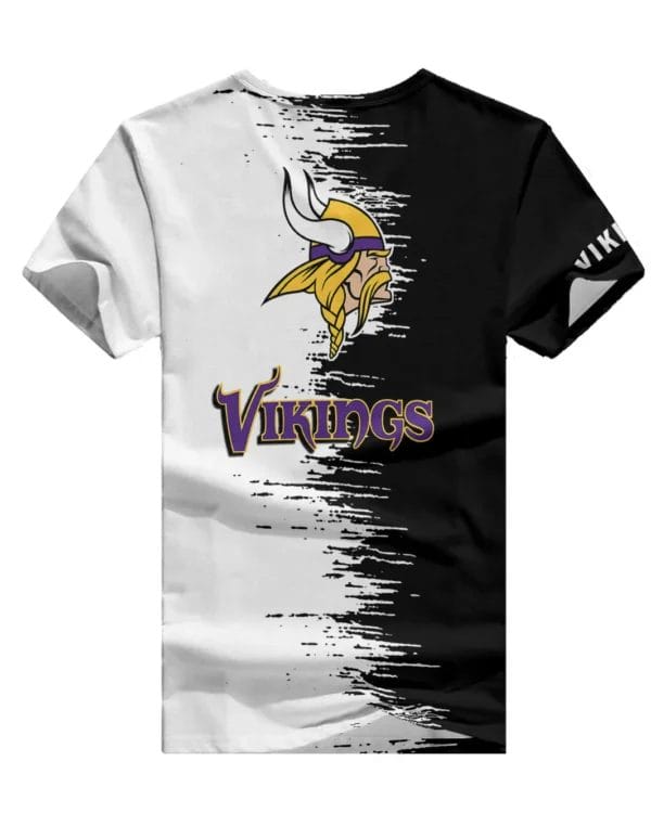 Minnesota Vikings Summer V-neck Women T-shirt BG32 - Image 6