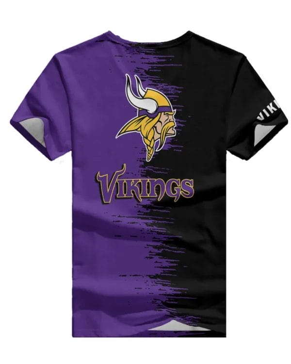 Minnesota Vikings Summer V-neck Women T-shirt BG32 - Image 2