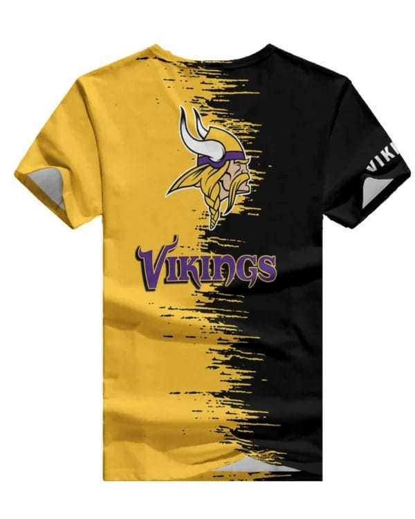 Minnesota Vikings Summer V-neck Women T-shirt BG32 - Image 4