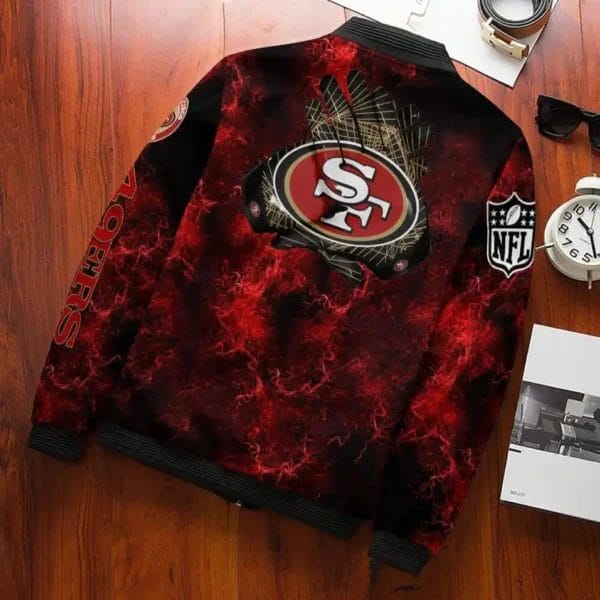 San Francisco 49ers Bomber Jacket 517 - Image 2