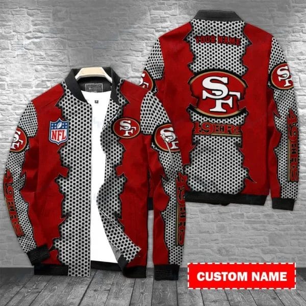 San Francisco 49ers Personalized Bomber Jacket BG484