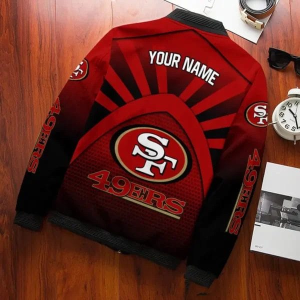 San Francisco 49ers Personalized Bomber Jacket BG787 - Image 3