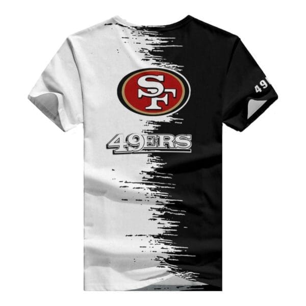 San Francisco 49ers Summer V-neck Women T-shirt BG01 - Image 4
