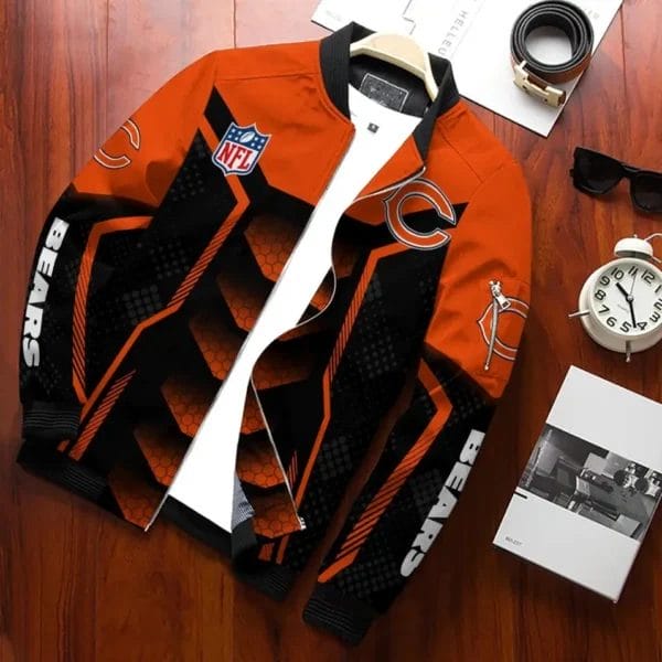 Chicago Bears Personalized Bomber Jacket AZCBJ160 - Image 2