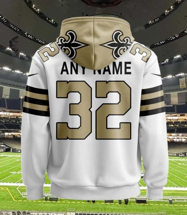 New Orleans Saints New Personalized Football Hoodie Style Jersey AMCJSHD000005 - Image 3