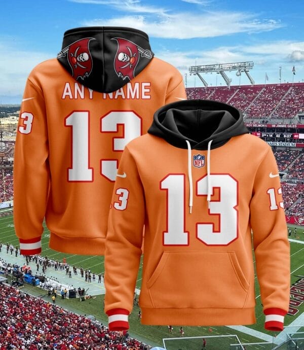 Tampa Bay Buccaneers New Personalized Football Hoodie Style Jersey AMCJSHD000019