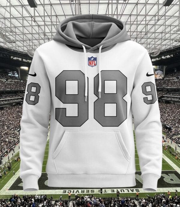 Las Vegas Raiders New Personalized Football Hoodie Style Jersey AMCJSHD000077 - Image 2