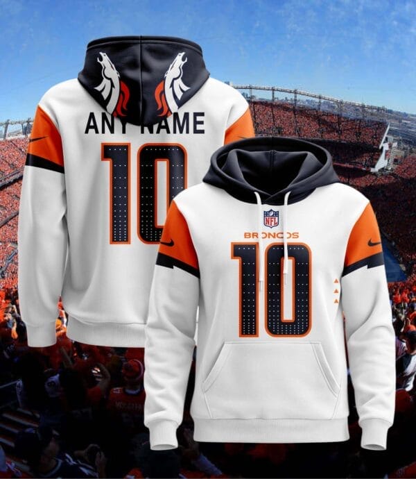 Denver Broncos New Personalized Football Hoodie Style Jersey AMCJSHD000071
