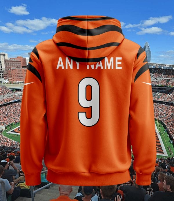 Cincinnati Bengals New Personalized Football Hoodie Style Jersey AMCJSHD000062 - Image 2