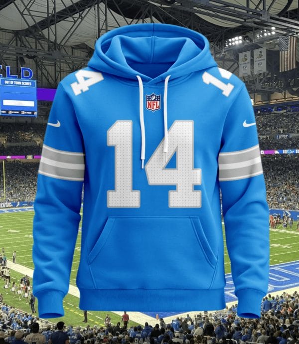 Detroit Lions New Personalized Football Hoodie Style Jersey AMCJSHD000073 - Image 3