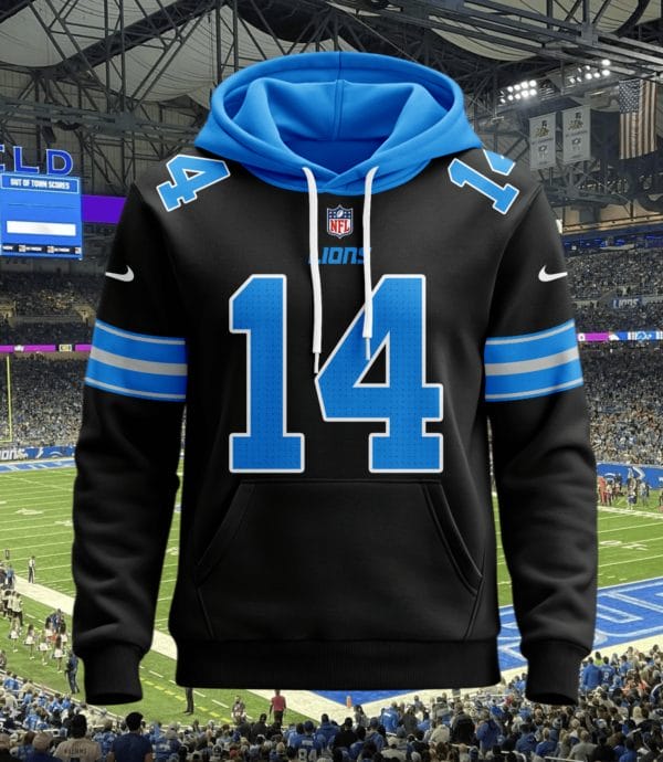 Detroit Lions New Personalized Football Hoodie Style Jersey AMCJSHD000072 - Image 3