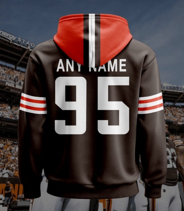 Cleveland Browns New Personalized Football Hoodie Style Jersey AMCJSHD000065 - Image 2