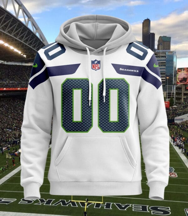 Seattle Seahawks New Personalized Football Hoodie Style Jersey AMCJSHD000016 - Image 2
