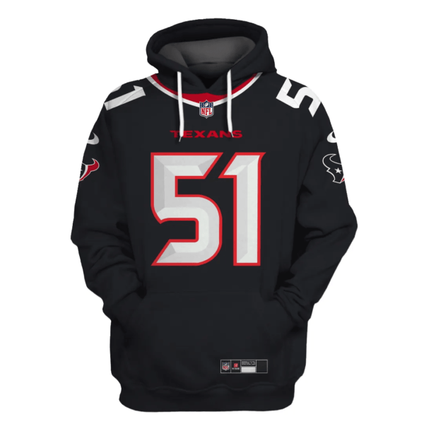 Houston Texans New Personalized Football Hoodie Style Jersey AMCJSHD000034 - Image 2