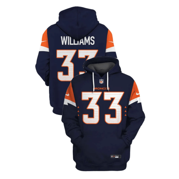 Denver Broncos New Personalized Football Hoodie Style Jersey AMCJSHD000029
