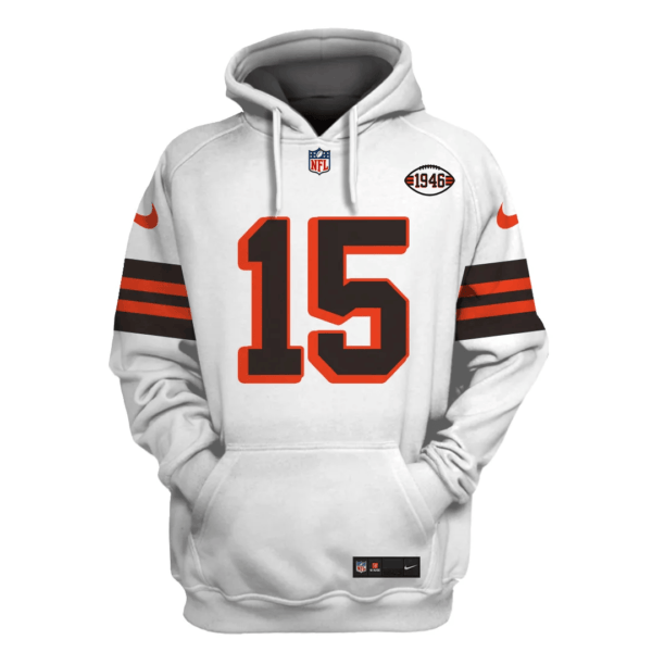 Cleveland Browns New Personalized Football Hoodie Style Jersey AMCJSHD000026 - Image 2