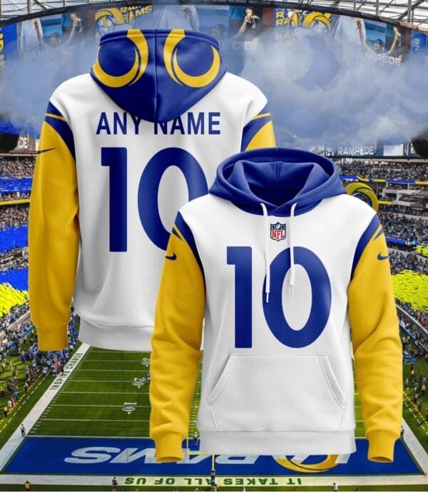 Los Angeles Rams New Personalized Football Hoodie Style Jersey AMCJSHD000041