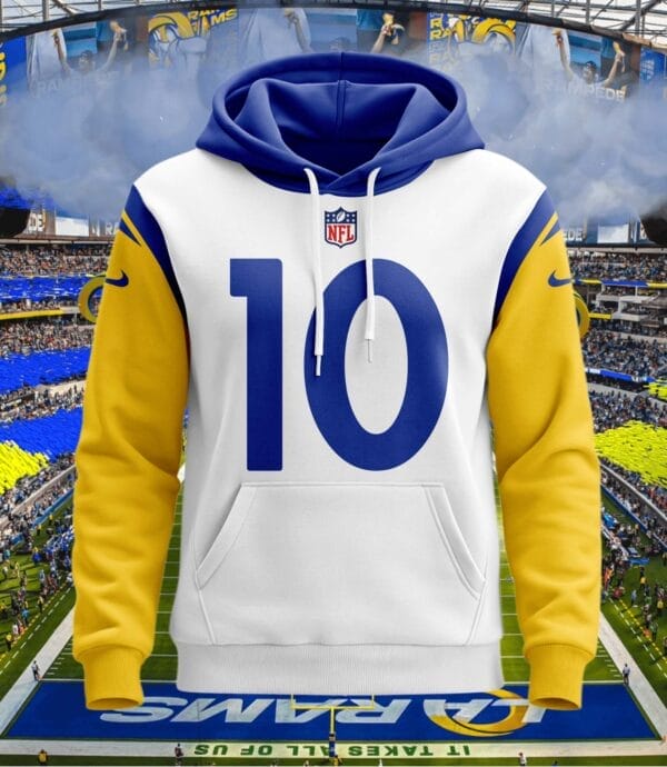 Los Angeles Rams New Personalized Football Hoodie Style Jersey AMCJSHD000041 - Image 2